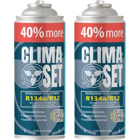 ClimaSet Kältemittel R134a/R12 Ersatzgas x2