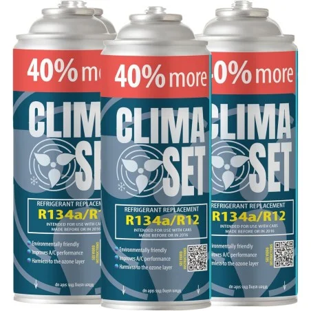 ClimaSet Kältemittel R134a/R12 Ersatzgas x3