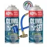 ClimaSet (2xR134a/R12 Kältemittel Ersatzgas) + Füllschlauch mit Manometer