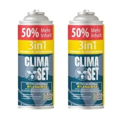 ClimaSet 2x 3in1 Kältemittel Ersatzgas R134a/R12 Öl und Dichtmittel