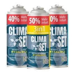 ClimaSet Kältemittel Ersatzgas 3in1 R134a/R12 + 2x R134a/R12