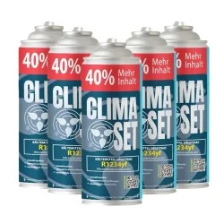 ClimaSet Kältemittel R1234yf Ersatzgas x5 für Autos ab 2017