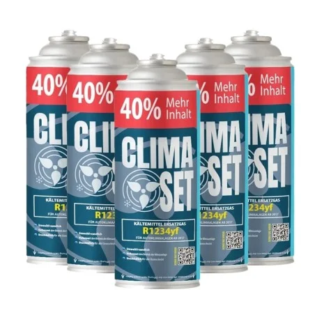 ClimaSet Kältemittel R1234yf Ersatzgas x5 für Autos ab 2017