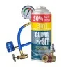ClimaSet 3in1(R134a/R12 Kältemittel Ersatzgas, Öl, Dichtmittel) + Füllschlauch und R134a Schnellkupplung
