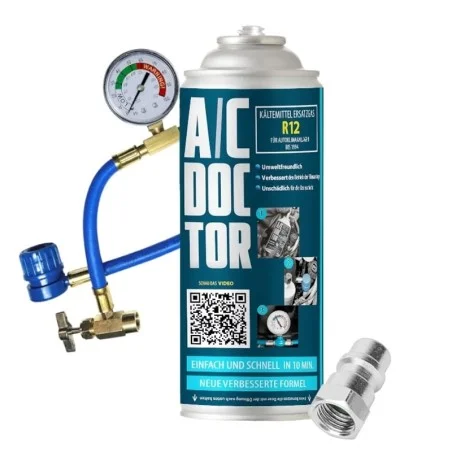 Kältemittel Set R12 Ersatzgas für Autos bis 1994 + Schlauch