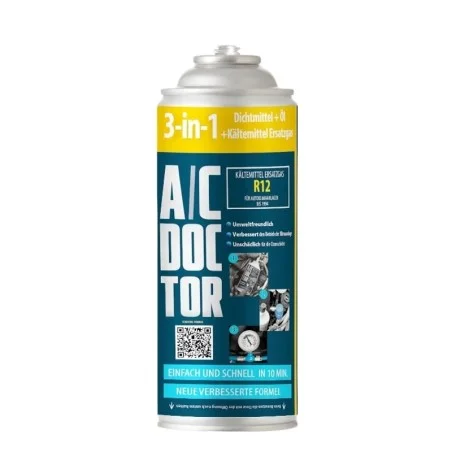3in1 Dichtmittel + Öl + Kältemittel Ersatzgas R12 für Autos ab 2017 ❆ A/C