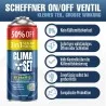 CLIMASET PRO Line Set – Füllschlauch mit Manometer + R134a Ersatzgas für Kfz-Klimaanlagen