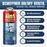 CLIMASET PRO Line Set – Füllschlauch mit Manometer + R134a Ersatzgas für Kfz-Klimaanlagen