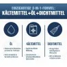 AC Doctor PRO Line Set – Füllschlauch mit Manometer + 3in1 R134a Ersatzgas für Kfz-Klimaanlagen